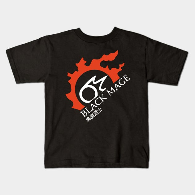 Black Mage - For Warriors of Light & Darkness Kids T-Shirt by Asiadesign